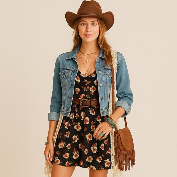 American Eagle Floral Homecoming Dress Adjustable Straps or Strapless Pockets - Picture 1 of 6